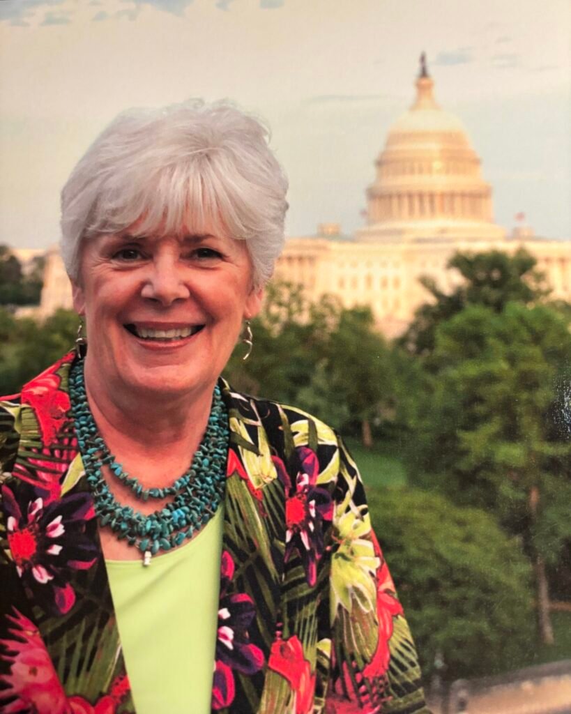 I4 SP Medicaid Ex P1 Sandy Prager in front of the US Capital
