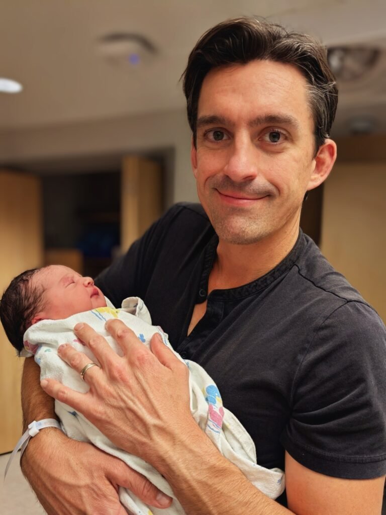Ethan-and-newborn-Margot Ethan Franks